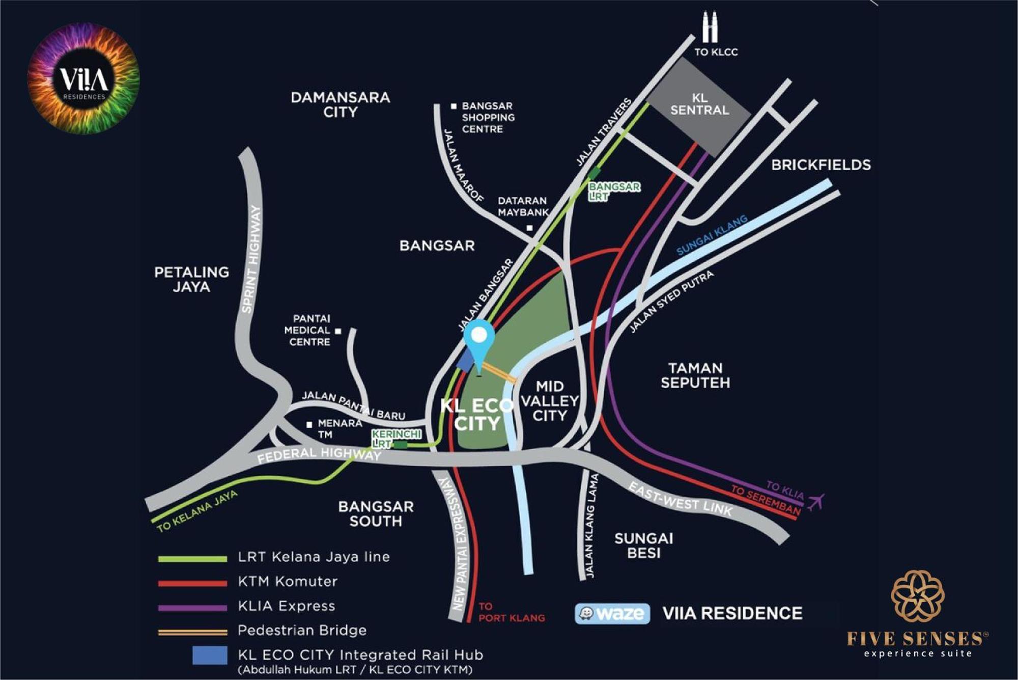 Viia Residence, Mid Valley Kl Apartment